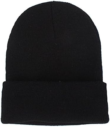 CANCA Unisex Cuff Warm Winter Hat Knit Plain Skull Beanie Toboggan Knit Hat/Cap