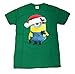 Christmas Despicable Me Minion in Santa Hat Graphic T-Shirt