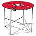 Logo Brands NCAA Georgia Bulldogs Round Tailgating Table – Portable with Foldable Legs, 4 Cup Holders, Powder-Coated Steel, and 27.6