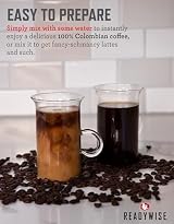 ReadyWise 360 Servings Coffee Bucket 12 Pouches Freeze Dried Colombian view 4