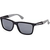 BMW Mens Injected Glasses Sunglasses, Matte Black, 54 US