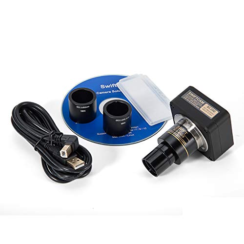 image for Swiftcam 3 Megapixel Camera for Microscopes, with Reduction Lens, Cali