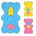 HALLO Soft Infant Bath Sponge Skid Proof Baby Bath Mat Newborn Odor Free (Blue)