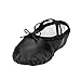 MSMAX Women Ballet Dance Shoes Adult Gymnastic Slippers for Dancing Black 9 M US Women