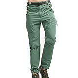 Toomett Men's Outdoor Hiking Convertible Quick Dry Pants Elastic Waist Casual Lightweight Fishing Shorts