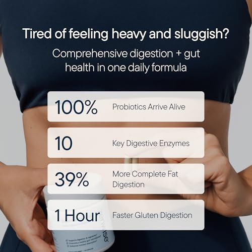 Zenwise Health Digestive Enzymes with Bromelain & Papaya - Multi Enzymes Digestion Supplement with Probiotics & Prebiotics for Gut Health, Gas & Bloating Relief - Men & Women - 180 Vegetarian Capsules
