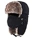 Leories Trapper Hat with Lovely Cat Embroidery Windproof Hunting Hat with Mask Warm Ear Flap Hats for Men Women Ideal for Outdoor Sports Skiing