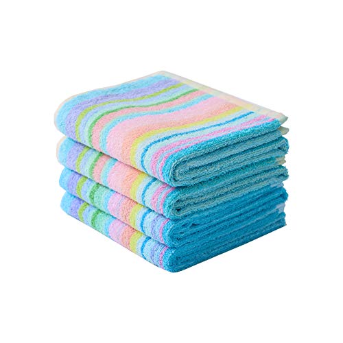 Egles Square Kitchen Dish Towel 100% Cotton Terry Dishcloth 15x26 inches (Pack of 4)