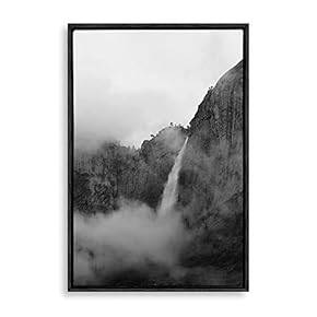 Framed Canvas Wall Art Waterfall Canvas Prints Home Artwork Decoration for Living Room,Bedroom - 16x24 inches