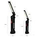 Rechargeable COB LED Work Light Jhua Portable Work Lights with Magnetic Base 5 Lighting Modes,360°Rotate Swivel Hooks Flashlight Led Worklight for Auto Repair Home Using(2 Pack (L+S))