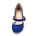 DREAM PAIRS Women's Charleen Royal Blue Classic Fashion Closed Toe High Heel Dress Pumps Shoes Size 10 M US