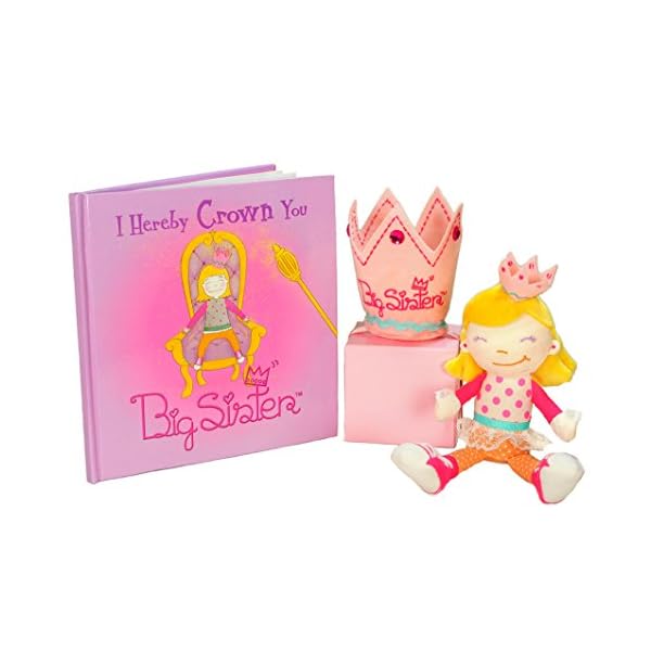 Tickle & Main, Big Sister Gift Set- I Hereby Crown You Big Sister Book, Doll, and Child Size Crown - Image 10