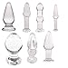 7 Types Set Anal Plug Butt Sex New Top Unique Design Sex Toy Adult Products Crystal Glass Transparent Calabash Shaped Anal Butt Plug Stimulate