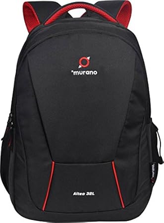 MURANO Polyester 32 Ltr Black Laptop Backpack