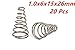 XJSXZC Stainless steel Taper Conical Compression Spring 15x6x26mm 20 pcs