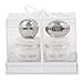Mud Pie Platinum Sports Tooth and Curl Set, White/Silver