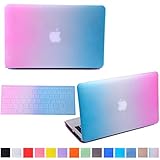 HDE Matte Hard Shell Clip Snap-on Case + Matching Keyboard Skin for MacBook Pro 15