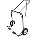 Black Ice Snowmobile Dolly Cart, Hoist & Lift with Large Pneumatic Wheels