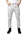 JD Apparel Mens Slim Fit Drawstring Harem Jogger Fashion Pants XL White