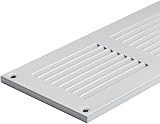 Europlast 400x100mm White Metal Air Vent Grille Cover with Insect Mesh view 6