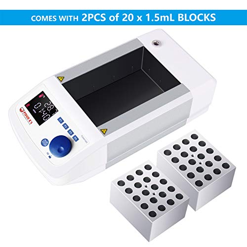 Dry Bath Incubator Heater, Four E's Scientific LED Digital Display