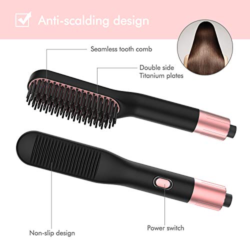 3 in 1 power straightener brush