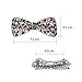 Ondder 4 Pack Crystal Rhinestones Bowknot Hair Clips Hair Pin Hair Barrettes Hair Accessories for Women