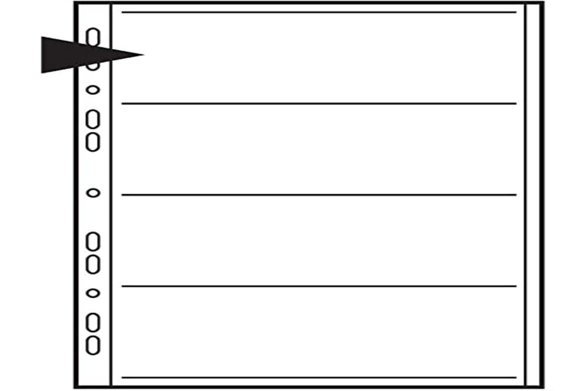 Kenro Translucent Negative Pages for Ringbinder for 4 Strips of 120 Roll Film Pack of 25 - KNF07