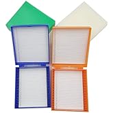 25-Place Microscope Slide Box Microslide Slide Box Pack of 4
