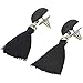 JOYJULY Beautiful Elegant Korean Style Long Thread Tassel Drop Dangling Earrings Ear Studs