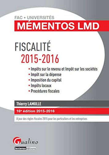Fiscalité 2015-2016