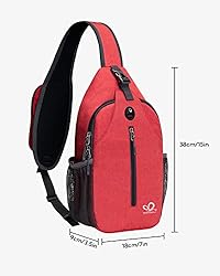 WATERFLY Crossbody Sling Backpack Sling Bag Travel