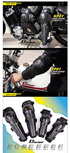 OnesAgain 4PCs Motorcycle Kneepad ATV Motocross Cycling Knee and Shin Guard Knee Support Protector Gear - Thumbnail 7