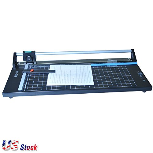 US Stock 24 Inch Manual Precision Rotary Paper Trimmer, Sharp Photo