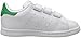 adidas Originals Kids Stan Smith Sneaker, FTWR White/FTWR White/Green, 10 US Unisex Toddler