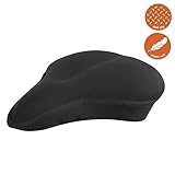 BV Bike Seat Cover – Extra Soft Memory Foam Bicycle Saddle Cushion for Stationary Bikes, Indoor Cycling, Spinning Class