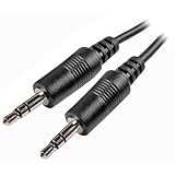 Cables Unlimited AUD-1100-50 50 feet 3.5mm Male to Male Stereo Cable - Black