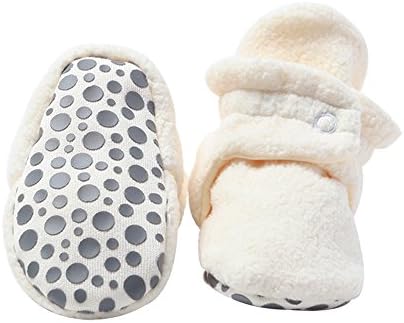 Zutano Cozie Fleece Baby Booties with Grippers