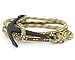 VIRGINSTONE Black Anchor Bracelets on Colorful Nylon Ropes (Amazon)