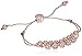 GUESS Womens Double Row Round Bead and Fireball Slider Bracelet