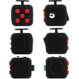 Stress Cube Toy for Adults and Children to Relieve Stress And Anxiety By FIDGETERRELAX (Red-Black)