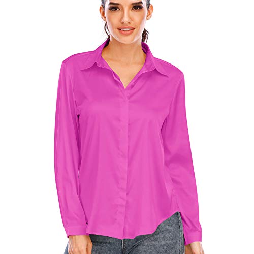 Women's Silk Blouse Long Sleeve Lady 