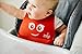 ZIZU BPA Free Waterproof Silicone Baby Bibs, Red