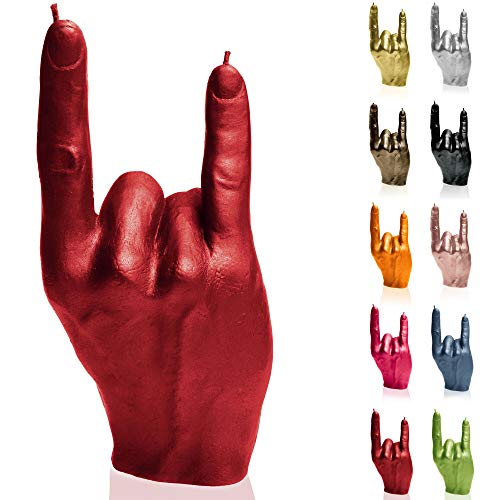 Candellana Hand RCK Kerze – Hand Figur – Coole Deko – Gothic Deko – Grunge Deko Kerze – Heavy Metal Deko – Grunge Room…