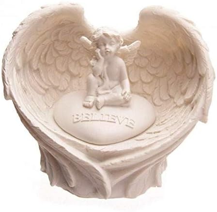 Puckator Hope Dream Love Believe LED Angel Wings Cherub Stone, Romantic Modern Love Wedding Gift Gifts for Girlfriend - Image 3