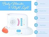 Wireless Audio Baby Monitor with Two Way Talk Back - 2,000 Square Foot Range - Sound Light Indicator - Rechargeable, Nightlight, Paging Function - by BundleTumble