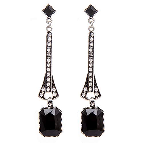 Xuhan 1920s Flapper Costume Accessories Set for Women Headband Necklace Gloves Cigarette Holder (Set-72)