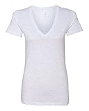 Bella Ladies' Deep V-Neck Jersey T-Shirt 6035