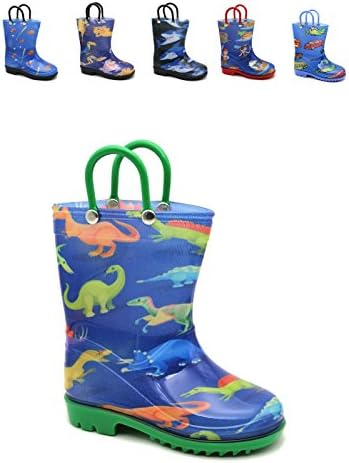 Kids Boys Printed Rainboots Assorted Prints Toddler/Little Kid/Big Kid Sizes