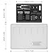 AFUNTA SIM Card & MicroSD Holders with 2 Tray Opener Pins, 2 Packs Card Storage Cases for Standard Micro Nano Micro-SD Memory Cards, with 3 Card Adapters and 2 Eject Pins